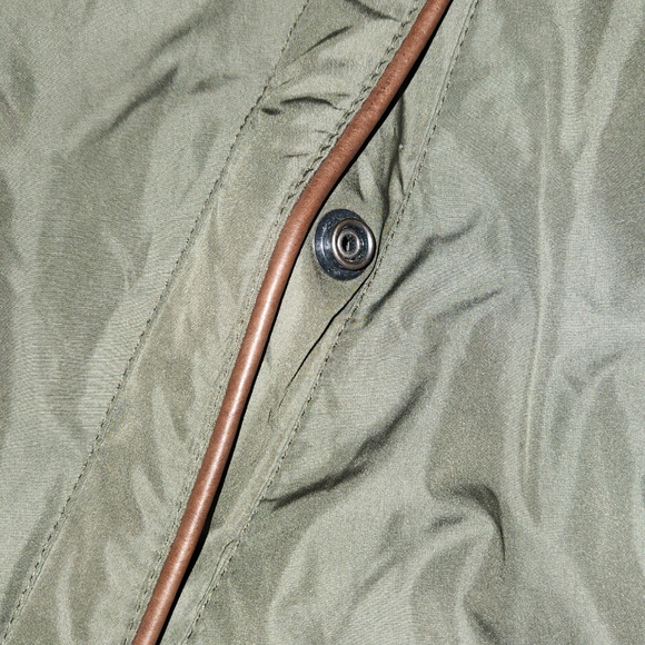 Polo Ralph Lauren Jacket Men's Leather Trim Hood Vintage Windbreaker Coat 2XL - Picture 4 of 10